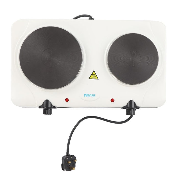 Wansa - Double Hot Plate - 2500W | وانسا - موقد كهربائي 2 شعلة - 2500 واط