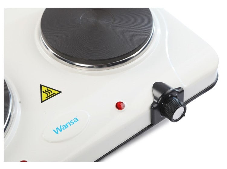 Wansa - Double Hot Plate - 2500W | وانسا - موقد كهربائي 2 شعلة - 2500 واط