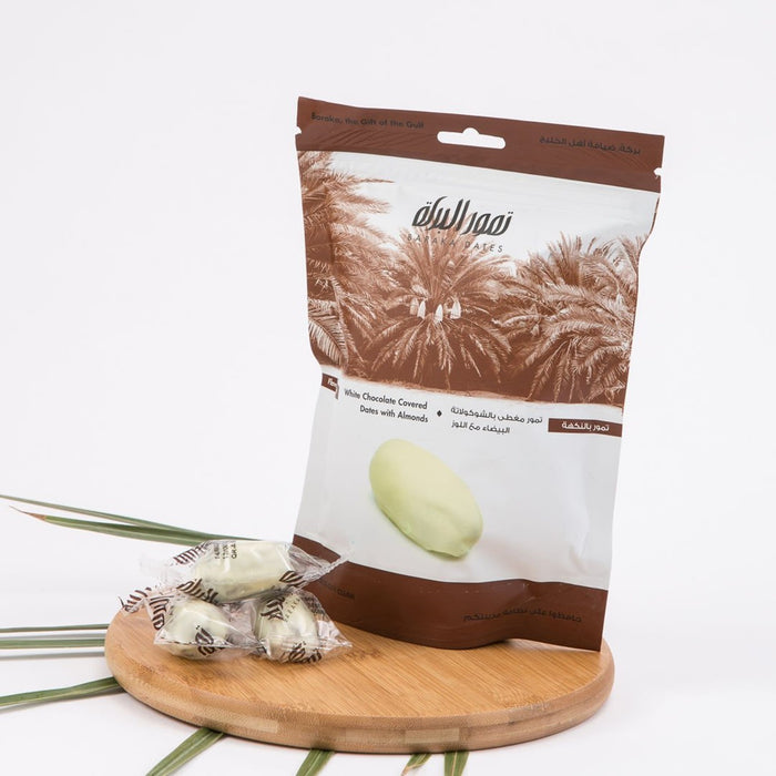 Baraka Dates - Khudhare Dates With White Chocolate With Almonds 125g