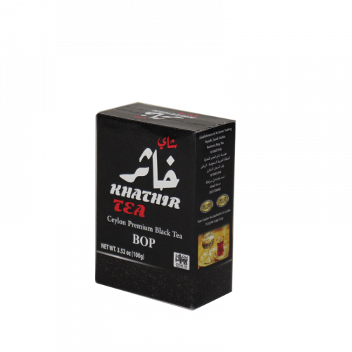 شاي خاثر - BOP شاي اسود سيلاني فاخر  - 100 جرام | Khathir Tea - Ceylon Premium Black Tea BOP - 100 g