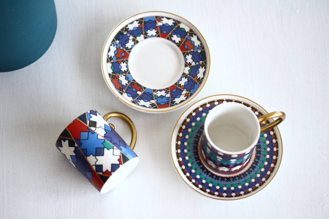 Waba - Coffee Cups Set 2 Pcs | وابا - فناجين القهوة التركية