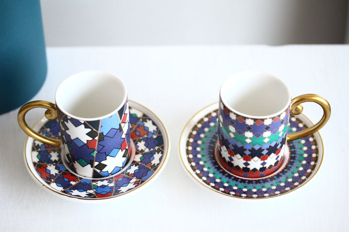 Waba - Coffee Cups Set 2 Pcs | وابا - فناجين القهوة التركية