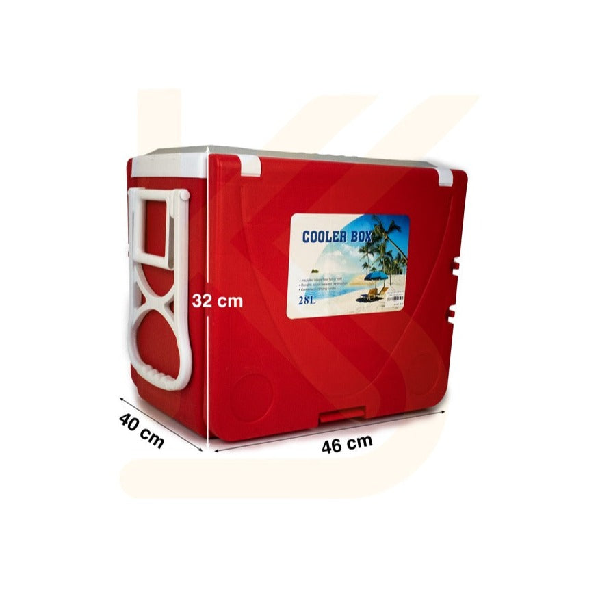 صندوق ثلج 28 لتر- احمر | Ice box 28L - Red