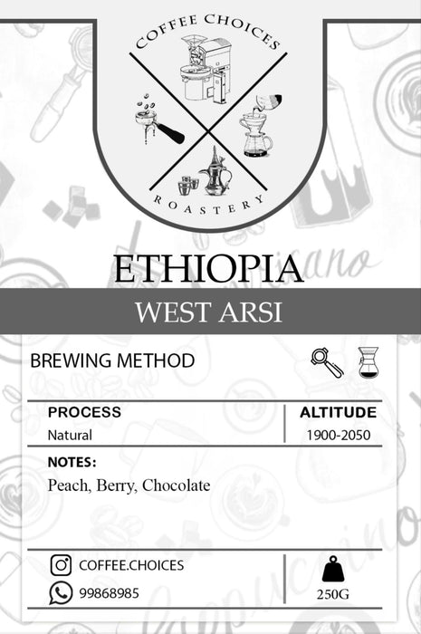 Coffee Choices - Ethiopia Arsi 250 g Filter & Espresso Preparation