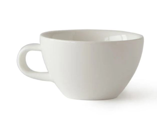 Acme - White cup 190 ml with saucer | أكمي - كوب اسبريسو ابيض 190 مل مع صحن