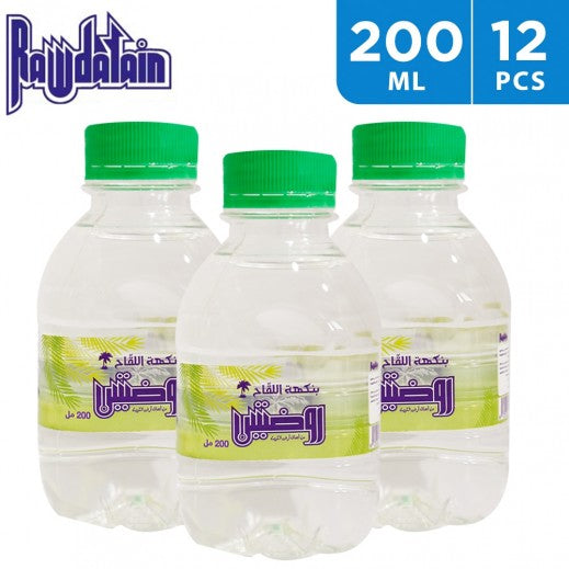 الروضتين مياه  بنكهةاللقاح  12 × 200 مل | Rawdatain Pollen  water Flavor