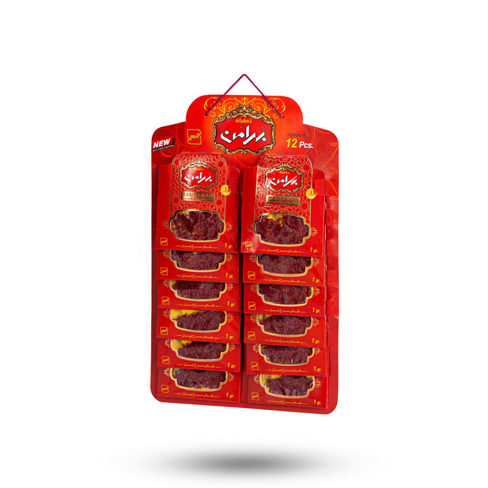 Bahraman Saffron - Saffron set ( 12 PCS ) | زعفران بهرامن - طقم زعفران ( 12 حبة)