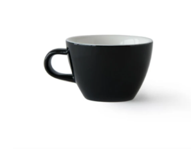 Acme - Black cup 150 ml with saucer | أكمي - كوب اسبريسو اسود 150 مل مع صحن