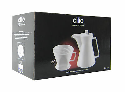 Cilio Premium Coffe Pot with Dripper | ابريق القهوة مع فلتر من ماركة سيليو الألمانية 1 لتر
