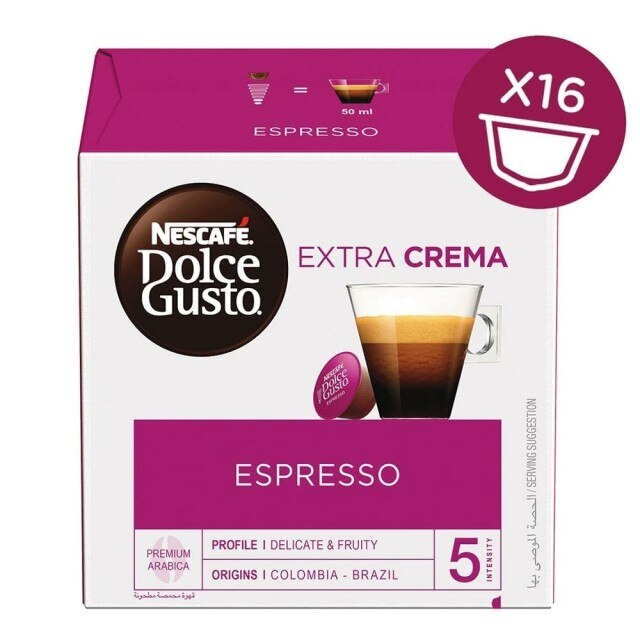 Nescafe Dolce Gusto - Espresso 16 Caps  | نسكافيه دولتشي جوستو - إسبريسو 16 كبسولة