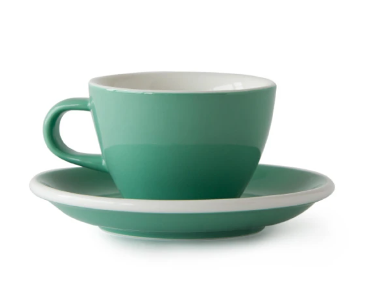 Acme - Green cup 150 ml with saucer | أكمي - كوب اسبريسو اخضر 150 مل مع صحن