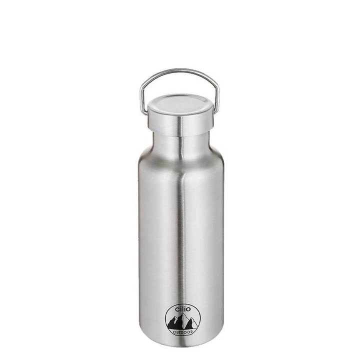 Cilio - GRIGIO - Insulated drinking bottle 500 ml \ Silver | سيليو - مطارة حافظة للحرارة والبرودة 500 مل / فضي