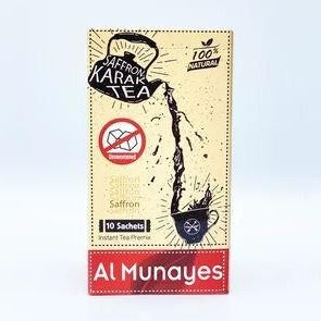 Al Munayes  - Saffron karak tea no sugar |  المنيس - شاي كرك بطعم الزعفران بدون سكر
