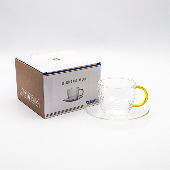 Tea Cup With Saucer Transparent 200 ml
