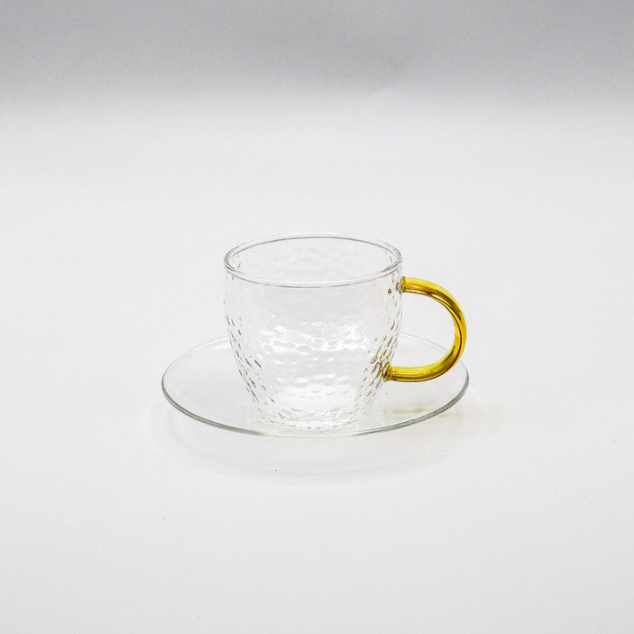Tea Cup With Saucer Transparent 200 ml