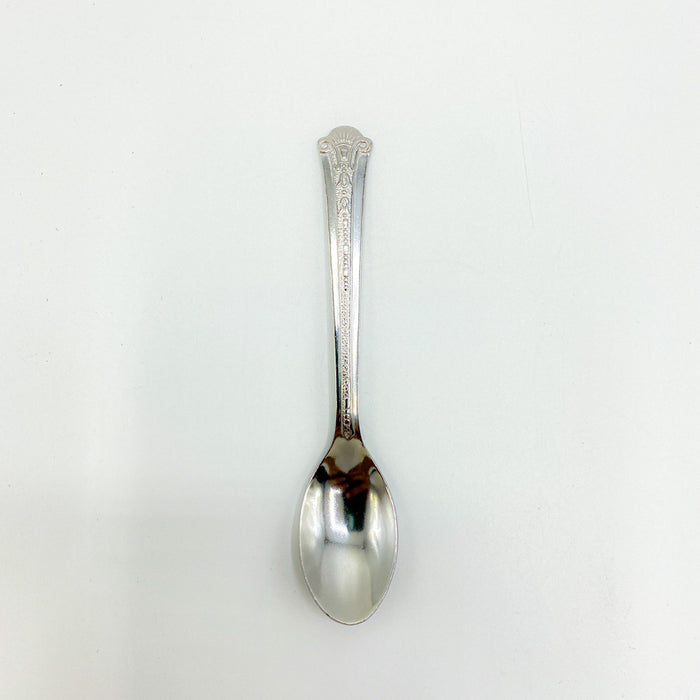 Crystal Cup - Tea Spoon set 5 (12 Pcs) - Silver