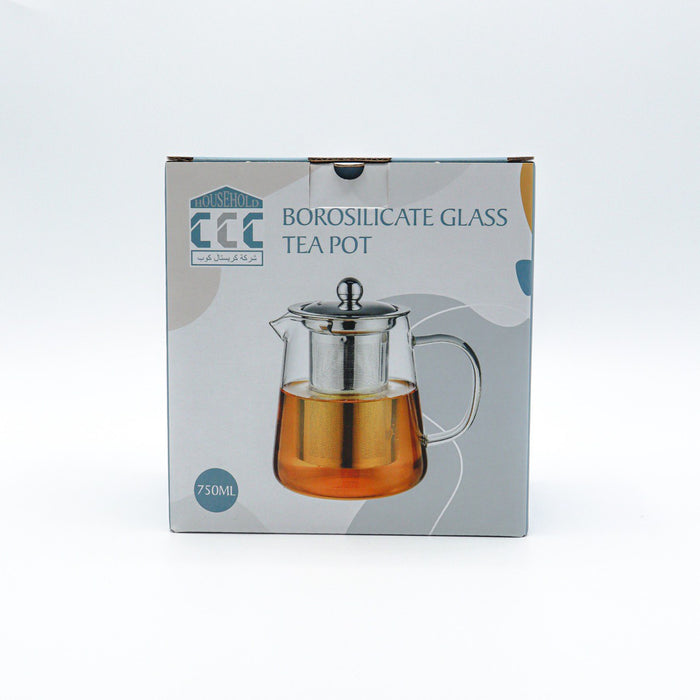 Crystal Cup - Borosilicate Glass tea pot 750 ml