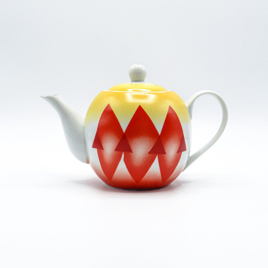 Crystal Cup - Traditional Porcelain tea pot 900 ml - Red |  كريستال كوب - غوري شاي بورسلان تراثي 900 مل - احمر