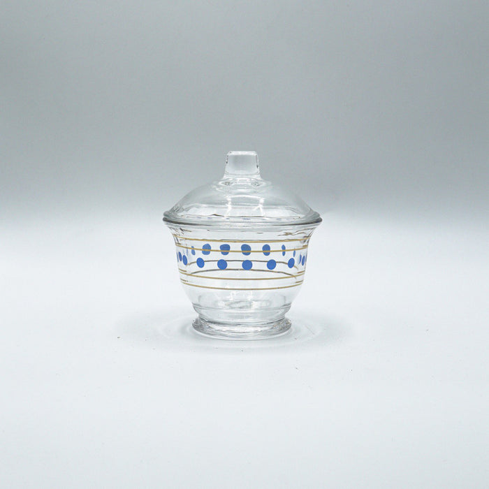 Crystal Cup - Sugar Bowl Dotted Blue