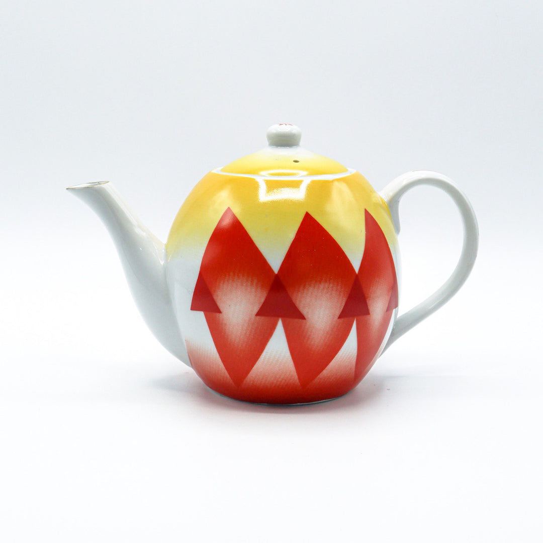 Crystal Cup - Traditional Porcelain tea pot 1200 ml - Red |  كريستال كوب - غوري شاي بورسلان تراثي 1200 مل - أحمر