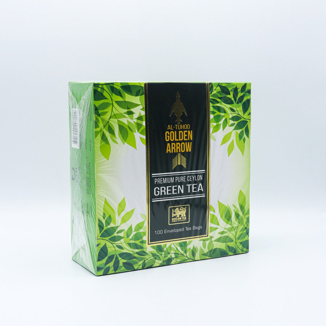 التحو - شاي أخضر السهم الذهبي 100 كيس  |  Al Tuhoo - Green Tea Golden Arrow 100 Bags