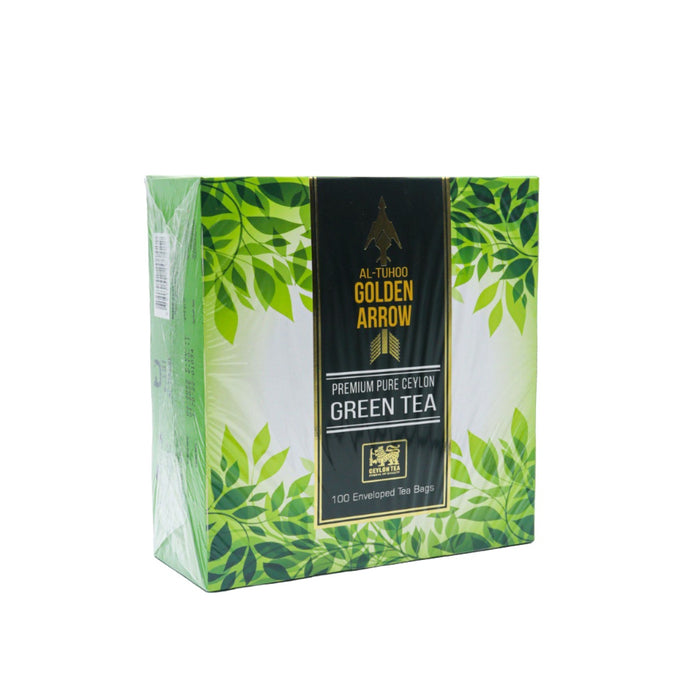 التحو - شاي أخضر السهم الذهبي 100 كيس  |  Al Tuhoo - Green Tea Golden Arrow 100 Bags