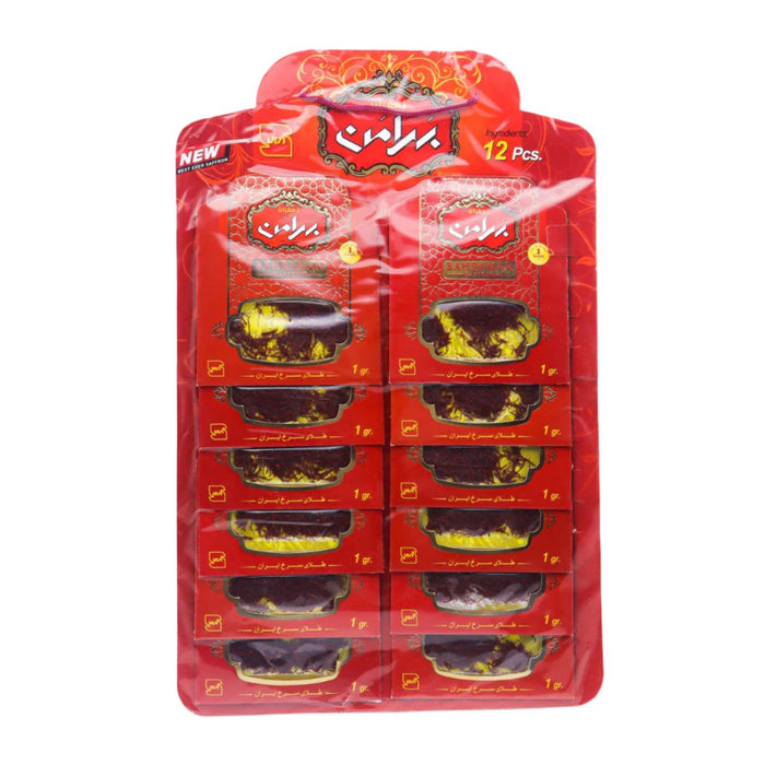 Bahraman Saffron - Saffron set ( 12 PCS ) | زعفران بهرامن - طقم زعفران ( 12 حبة)