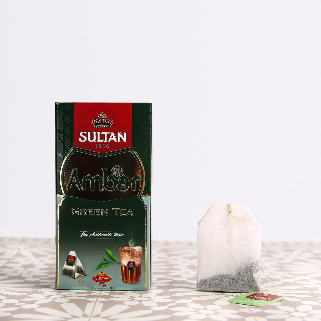 Ambar Green Tea 25 Bags - Sultan | سلطان - عنبر الشاي الأخضر