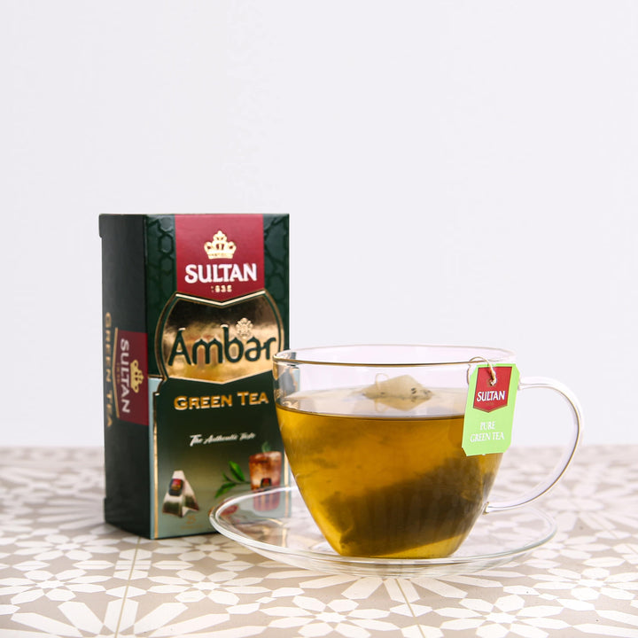 Ambar Green Tea 25 Bags - Sultan | سلطان - عنبر الشاي الأخضر
