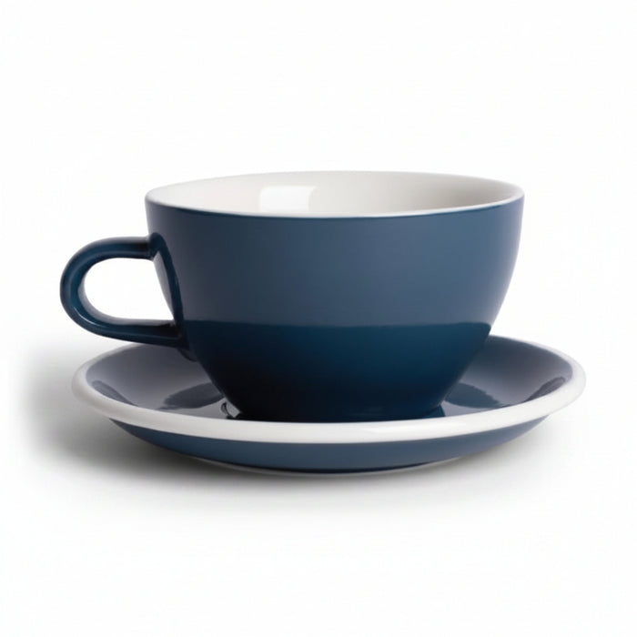 Acme - Dark Blue cup 280 ml with saucer | أكمي - كوب اسبريسو ازرق غامق 280 مل مع صحن